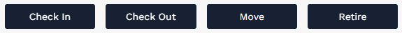 Lifecycle action buttons: Check In, Check Out, Move, and Retire