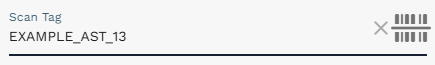 Scan Tag field with a serial number that was not already present on the selected PO